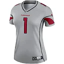 Zennovawear Kyler Murray 1 Arizona Cardinals Women Inverted Legend Jersey - Gray