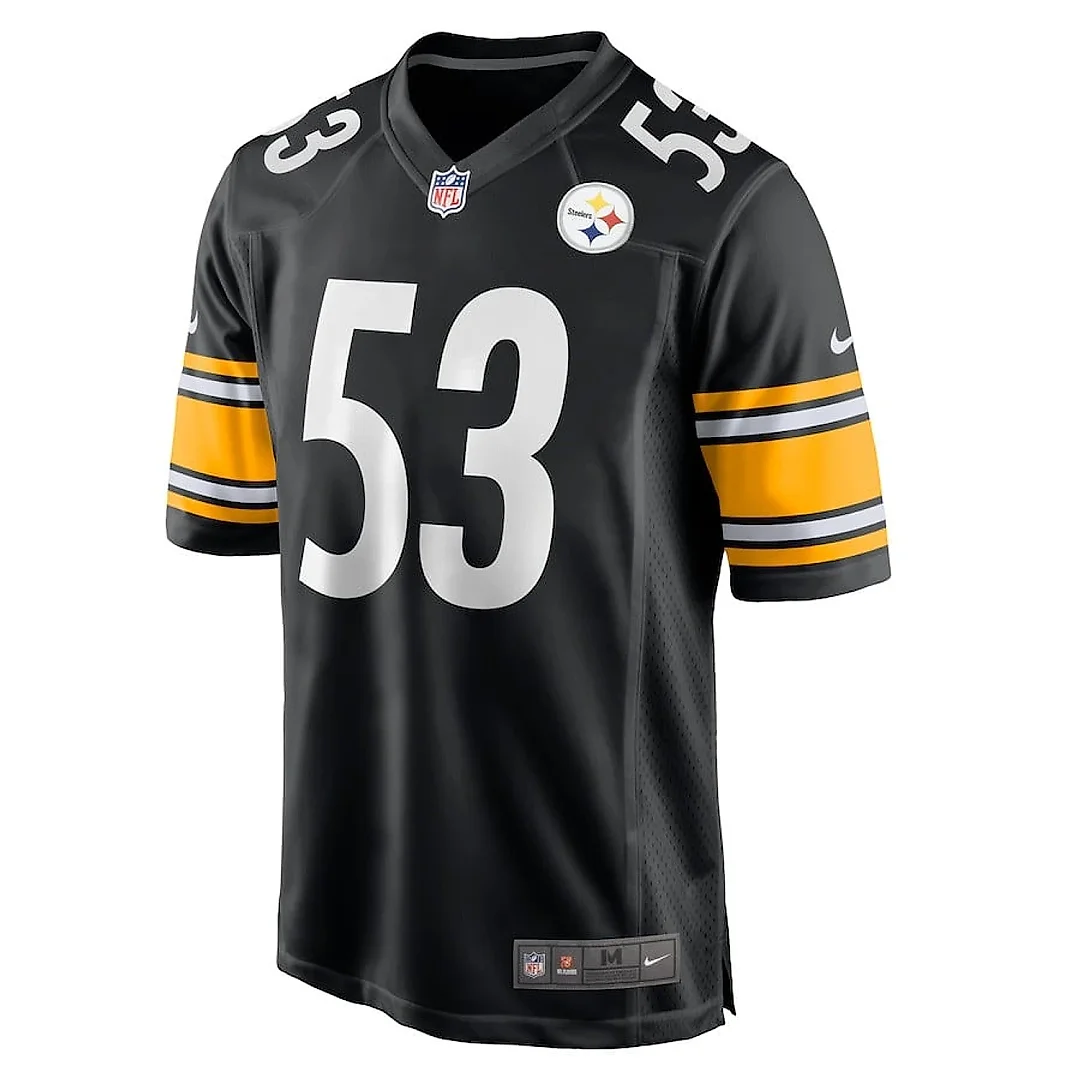 Zennovawear Kyron Johnson 53 Pittsburgh Steelers Game Men Jersey - Black