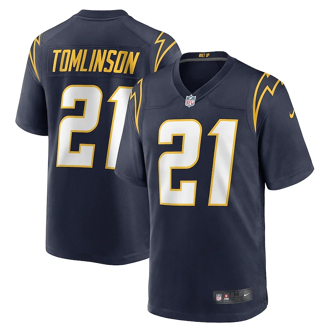 Zennovawear LaDainian Tomlinson 21 Los Angeles Chargers Men Retired Jersey - Navy