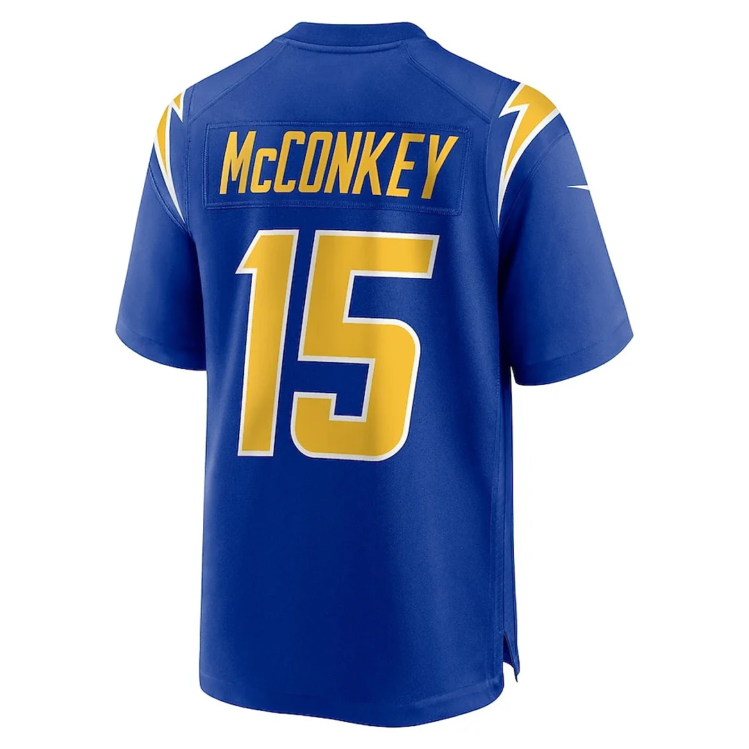 Zennovawear Ladd McConkey 15 Los Angeles Chargers Alternate Game Men Jersey - Royal