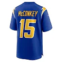 Zennovawear Ladd McConkey 15 Los Angeles Chargers Alternate Game Men Jersey - Royal