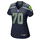 Zennovawear Laken Tomlinson 70 Seattle Seahawks Women's Game Jersey - College Navy