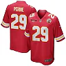 Zennovawear La'Mical Perine 29 Kansas City Chiefs AFC Champions Patch Game Men Jersey - Red