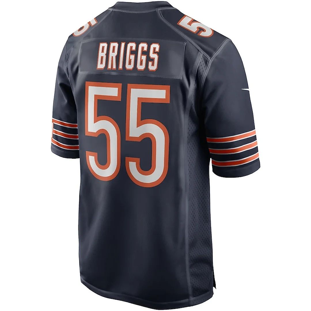 Zennovawear Lance Briggs 55 Chicago Bears Men Game Retired Jersey - Navy