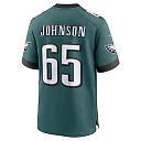 Zennovawear Lane Johnson 65 Philadelphia Eagles Super Bowl LIX YOUTH Jersey - Midnight Green