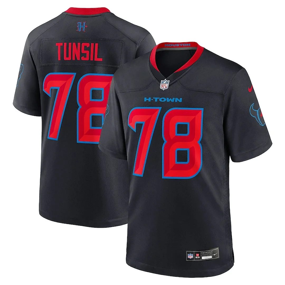 Zennovawear Laremy Tunsil 78 Houston Texans 2nd Alternate Game Men Jersey - Navy