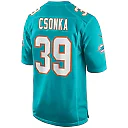 Zennovawear Larry Csonka 39 Miami Dolphins Men Game Retired Jersey - Aqua
