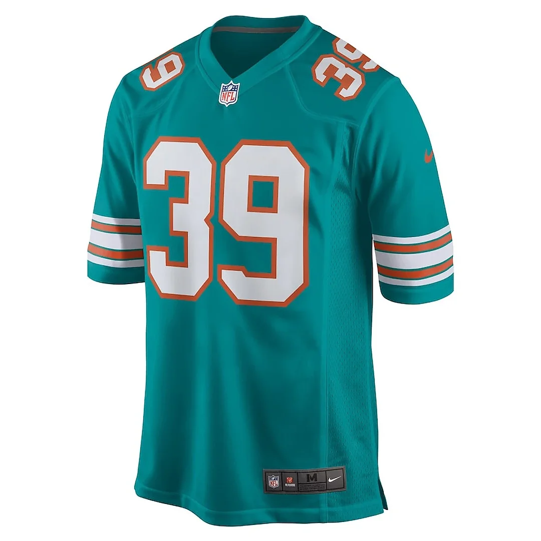 Zennovawear Larry Csonka 39 Miami Dolphins Men Retired Jersey - Aqua