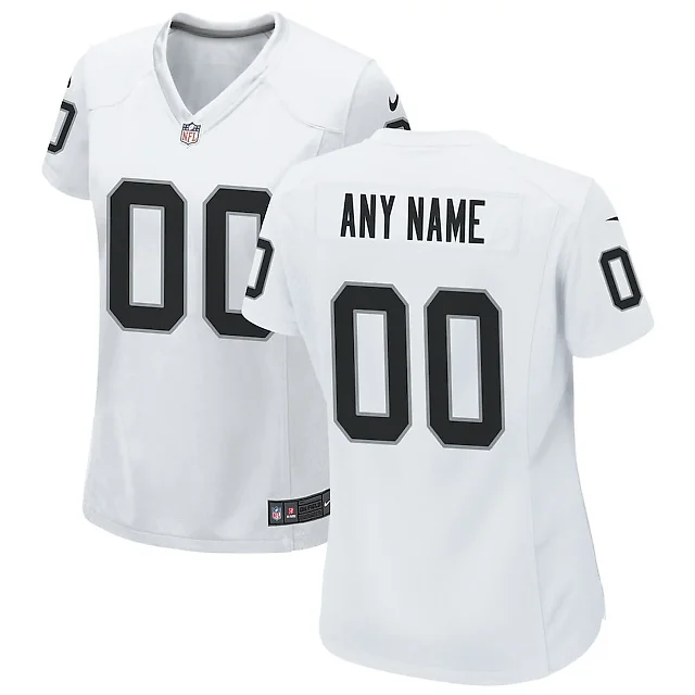 Zennovawear Las Vegas Raiders Women Custom Game Jersey - White