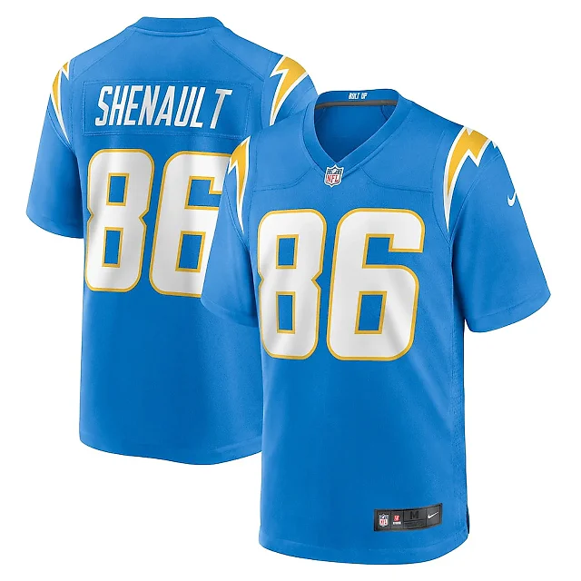 Zennovawear Laviska Shenault Jr. 86 Los Angeles Chargers Team Game Men Jersey - Powder Blue