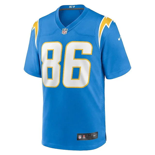 Zennovawear Laviska Shenault Jr. 86 Los Angeles Chargers Team Game Men Jersey - Powder Blue