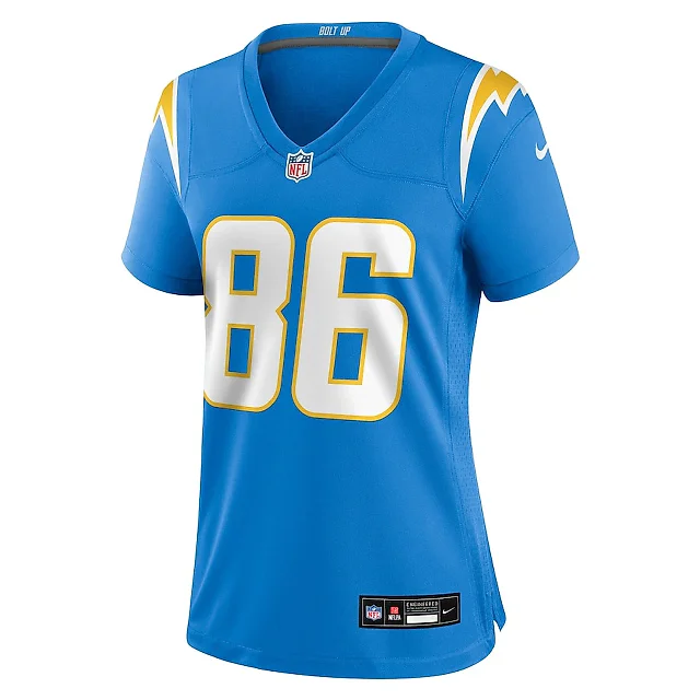 Zennovawear Laviska Shenault Jr. 86 Los Angeles Chargers Women's Team Game Jersey - Powder Blue
