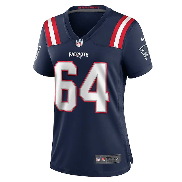 Zennovawear Layden Robinson 64 New England Patriots Women's Team Game Jersey - Navy