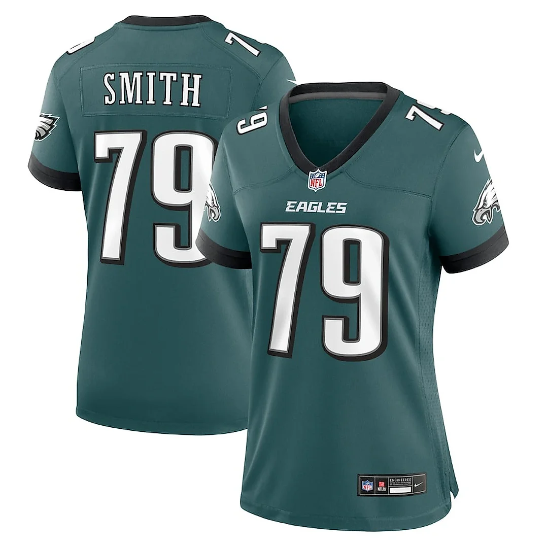 Zennovawear Lecitus Smith 79 Philadelphia Eagles Women Game Jersey - Midnight Green