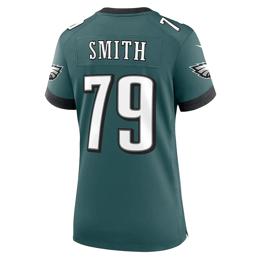 Zennovawear Lecitus Smith 79 Philadelphia Eagles Women Game Jersey - Midnight Green