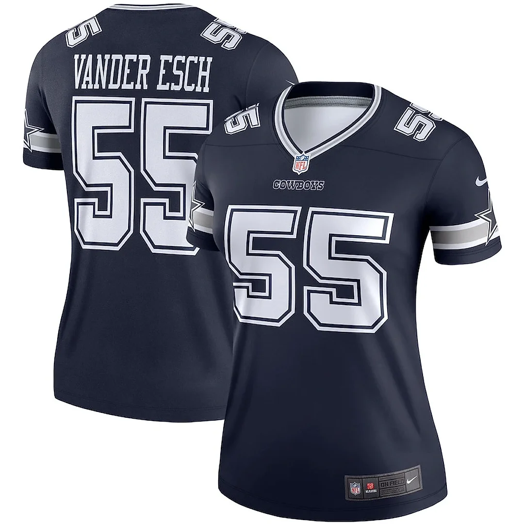 Zennovawear Leighton Vander Esch 55 Dallas Cowboys Women Legend Jersey - Navy