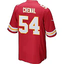 Zennovawear Leo Chenal 54 Kansas City Chiefs AFC Champions Patch Game Men Jersey - Red