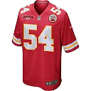 Zennovawear Leo Chenal 54 Kansas City Chiefs AFC Champions Patch Game Men Jersey - Red