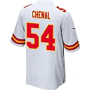 Zennovawear Leo Chenal 54 Kansas City Chiefs AFC Champions Patch Game Men Jersey - White