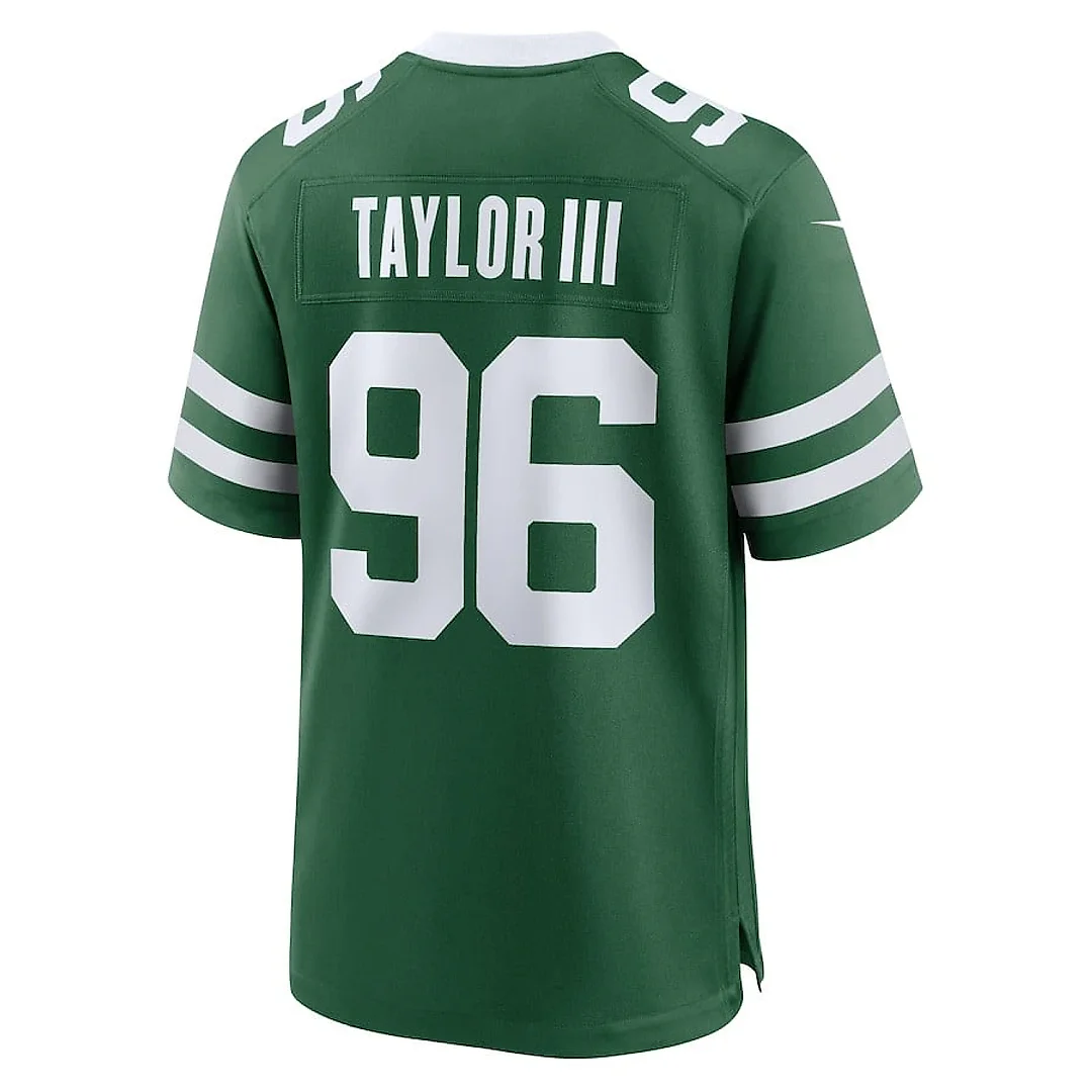 Zennovawear Leonard Taylor III 96 New York Jets Team Game Men Jersey - Legacy Green
