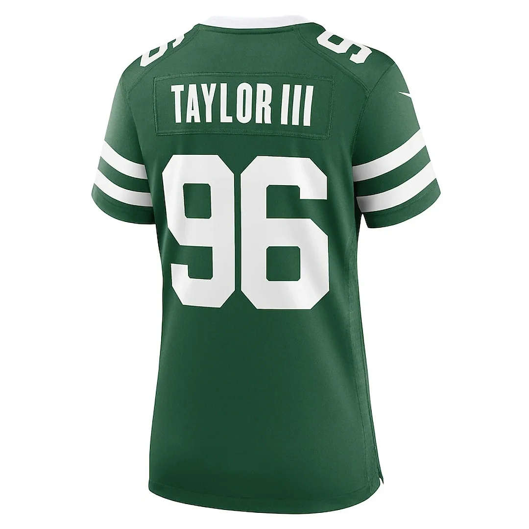 Zennovawear Leonard Taylor III 96 New York Jets Women's Team Game Jersey - Legacy Green