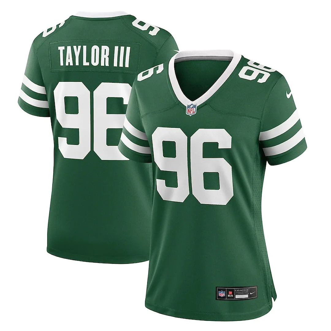 Zennovawear Leonard Taylor III 96 New York Jets Women's Team Game Jersey - Legacy Green