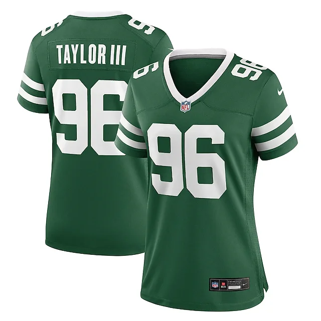 Zennovawear Leonard Taylor III 96 New York Jets Women's Team Game Jersey - Legacy Green