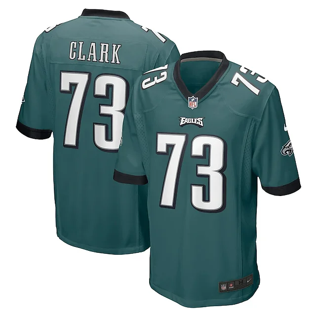 Zennovawear Le'Raven Clark 73 Philadelphia Eagles Game Men Jersey - Midnight Green