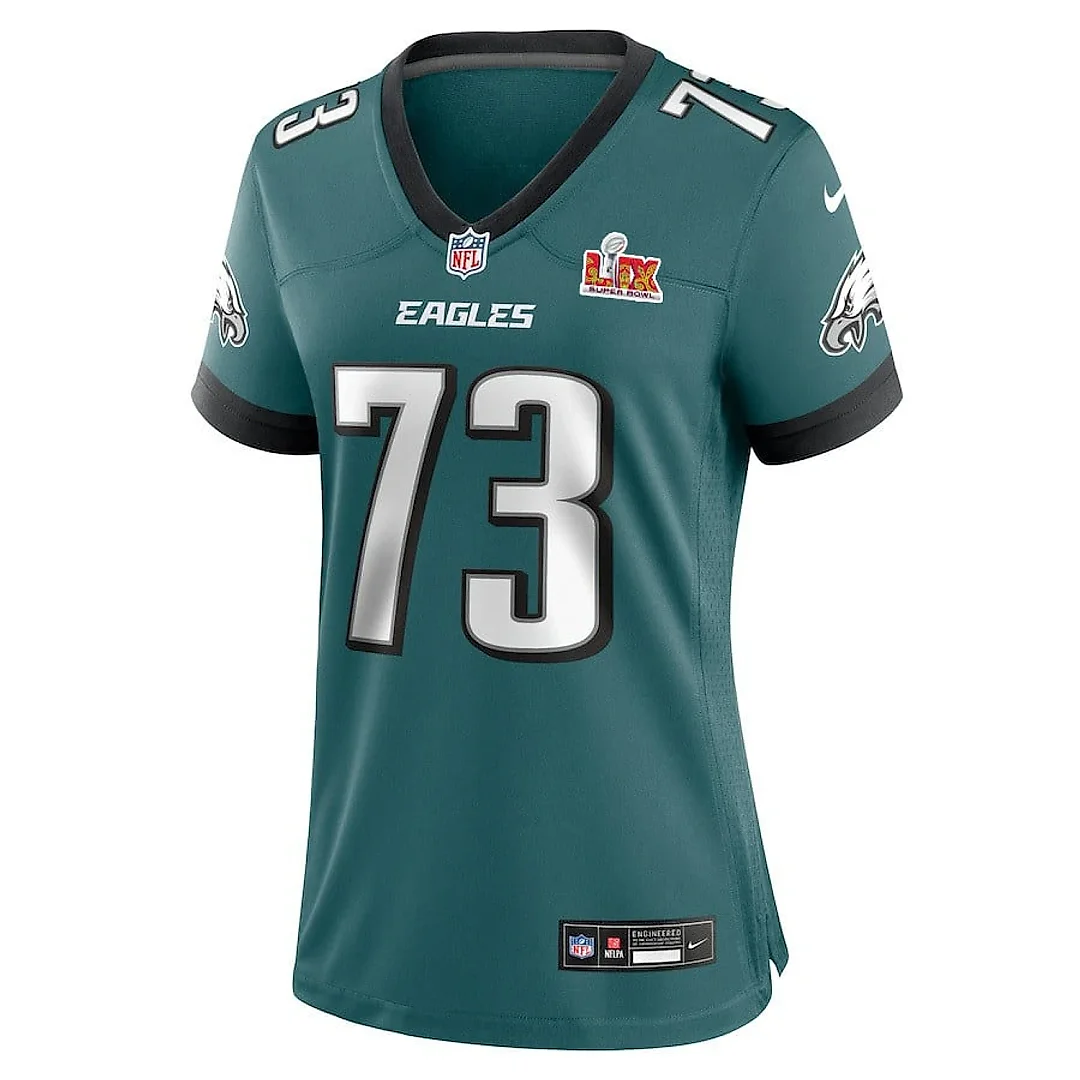 Zennovawear Le'Raven Clark 73 Philadelphia Eagles Super Bowl LIX Women's Jersey - Midnight Green