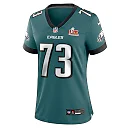 Zennovawear Le'Raven Clark 73 Philadelphia Eagles Super Bowl LIX Women's Jersey - Midnight Green