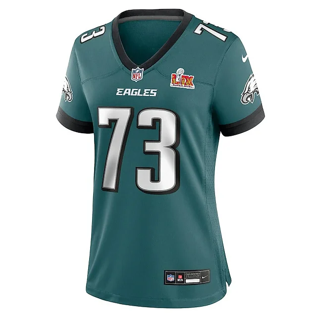 Zennovawear Le'Raven Clark 73 Philadelphia Eagles Super Bowl LIX Women's Jersey - Midnight Green