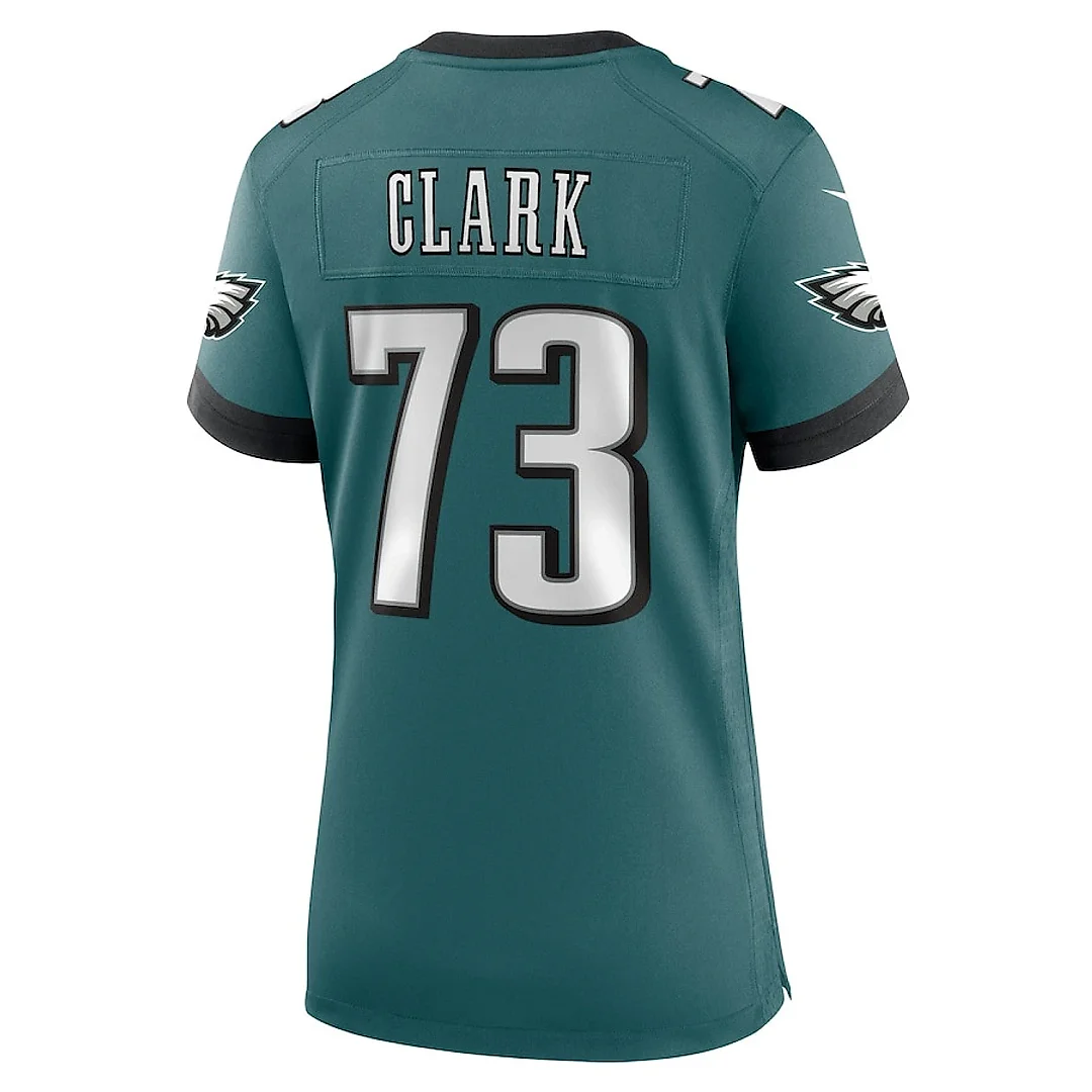 Zennovawear Le'Raven Clark 73 Philadelphia Eagles Women's Team Game Jersey - Midnight Green