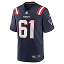 Zennovawear Lester Cotton Sr. 61 New England Patriots Team Game Men Jersey - Navy