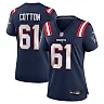Zennovawear Lester Cotton Sr. 61 New England Patriots Women's Team Game Jersey - Navy