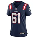 Zennovawear Lester Cotton Sr. 61 New England Patriots Women's Team Game Jersey - Navy