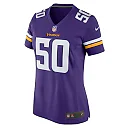 Zennovawear Levi Drake Rodriguez 50 Minnesota Vikings Women's Game Jersey - Purple