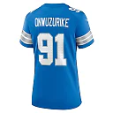 Zennovawear Levi Onwuzurike 91 Detroit Lions Women's Team Game Jersey - Blue