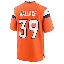 Zennovawear Levi Wallace 39 Denver Broncos Team Game Men Jersey - Orange