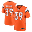 Zennovawear Levi Wallace 39 Denver Broncos Team Game Men Jersey - Orange