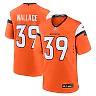 Zennovawear Levi Wallace 39 Denver Broncos Team Game Men Jersey - Orange