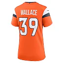 Zennovawear Levi Wallace 39 Denver Broncos Women's Team Game Jersey - Orange