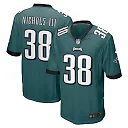 Zennovawear Lew Nichols III 38 Philadelphia Eagles Game Men Jersey - Midnight Green