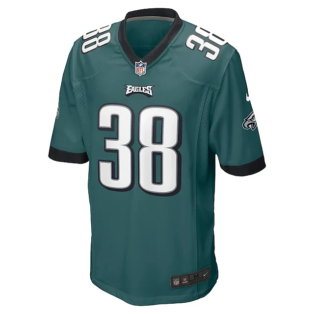 Zennovawear Lew Nichols III 38 Philadelphia Eagles Game Men Jersey - Midnight Green