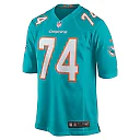 Zennovawear Liam Eichenberg 74 Miami Dolphins Men Game Jersey - Aqua