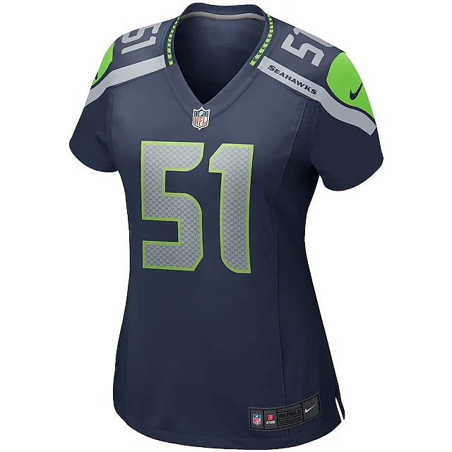 Zennovawear Lofa Tatupu 51 Seattle Seahawks Women Game Retired Jersey - College Navy