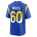 Zennovawear Logan Bruss 60 Los Angeles Rams Game Player Men Jersey - Royal