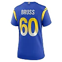 Zennovawear Logan Bruss 60 Los Angeles Rams Women Game Jersey - Royal