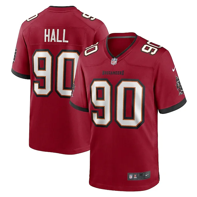 Zennovawear Logan Hall 90 Tampa Bay Buccaneers Game Men Jersey - Red