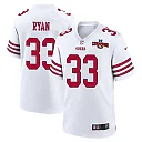 Zennovawear Logan Ryan 33 San Francisco 49ers NFC Champions Patch Game Men Jersey - White
