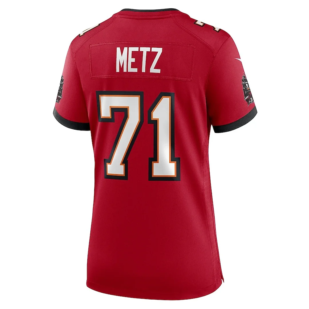 Zennovawear Lorenz Metz 71 Tampa Bay Buccaneers Game Women Jersey - Red